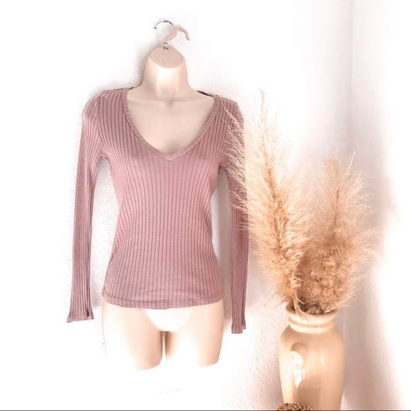 Charlotte Russe Tops - Charlotte Russe Ribbed Long Sleeve